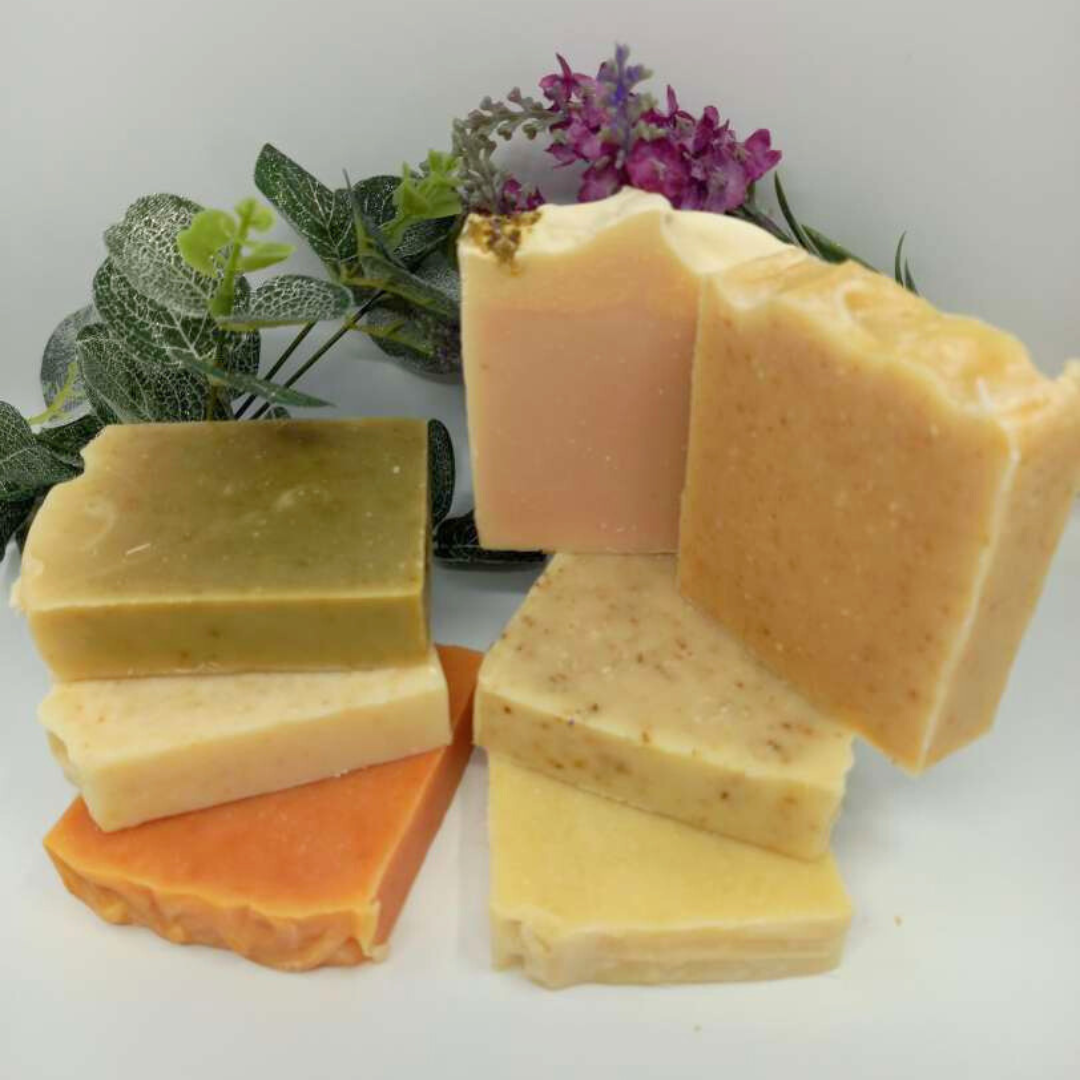 CPSR Allotment soaps range with fresh veg & essential oils