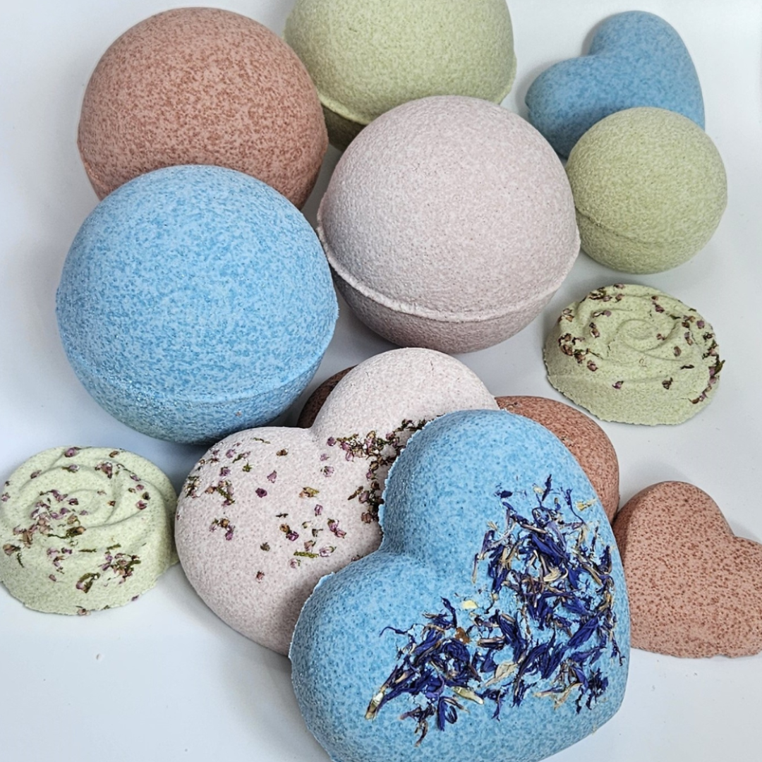 CPSR BBB Ingredients Botanical Bath Bombs with essential oils and flexible clays